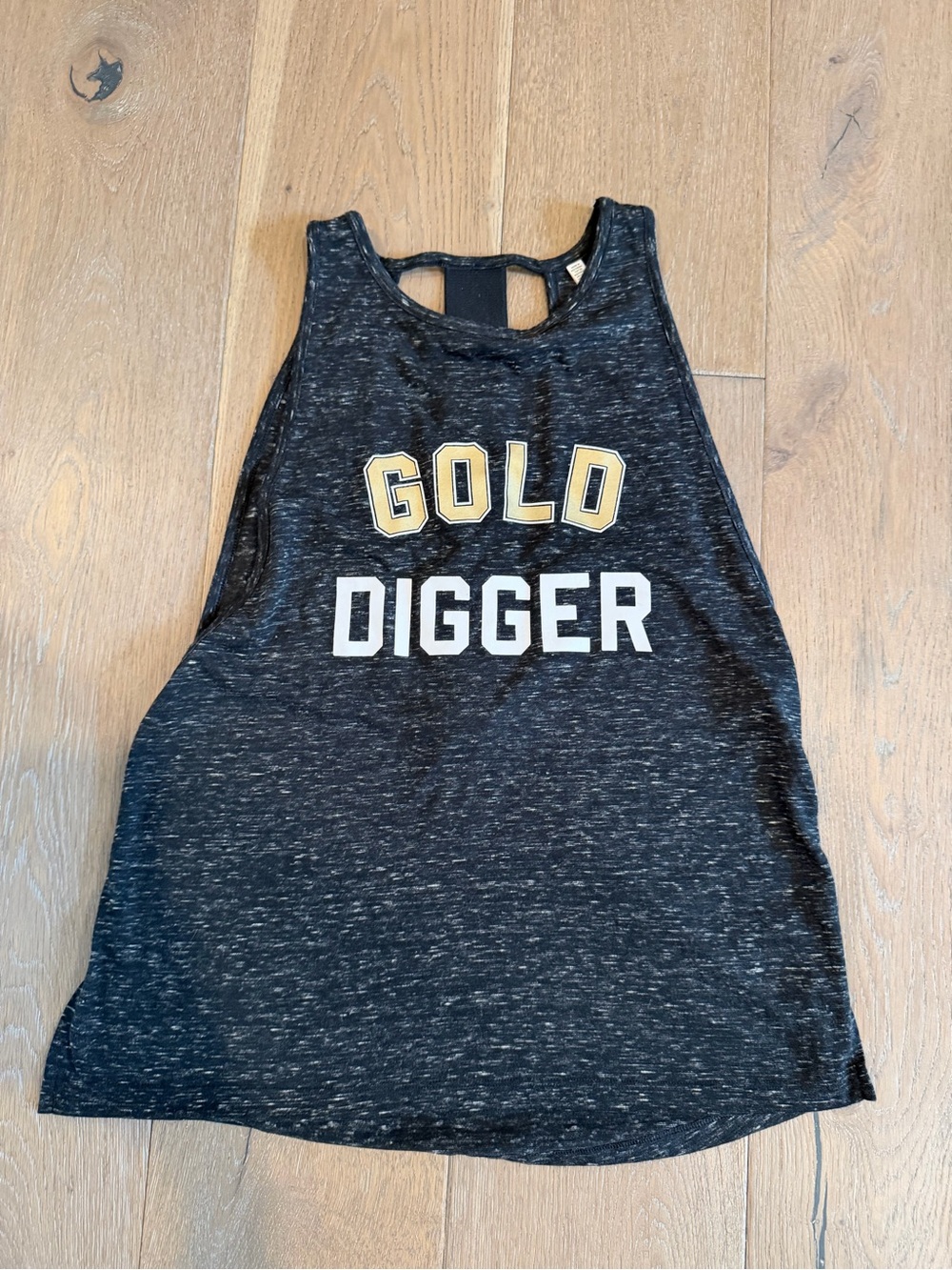 Women’s Victorias Secret Sport ‘Gold Digger' Tank Top - Black/Gold size small